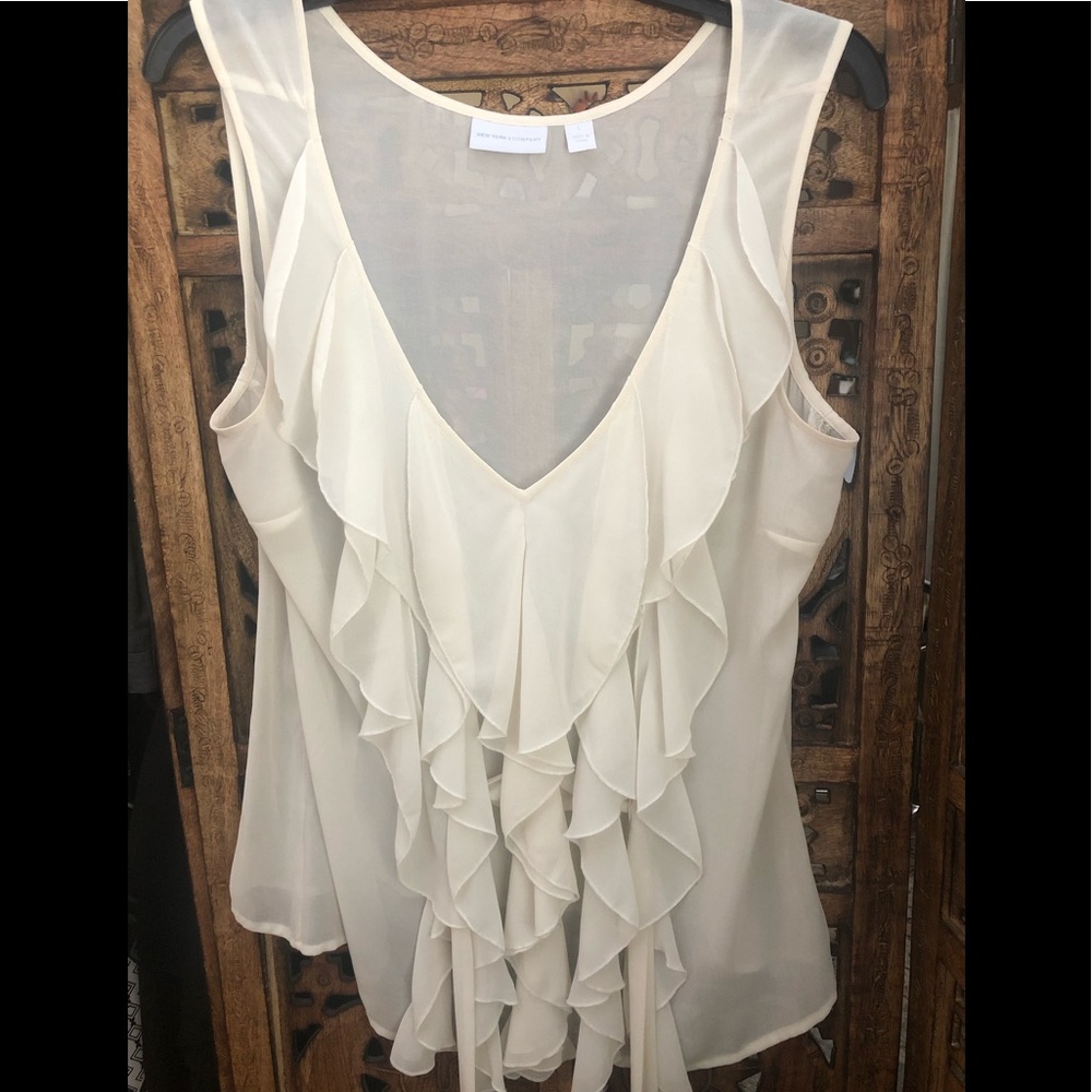 Classic off white blouse